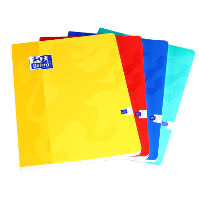 OXFORD CLASSIC NOTEBOOK - 24x32cm - Soft card cover - Casebound - 5x5mm Squares - 192 pages - Assorted colours - 100103420_1200_1710518140