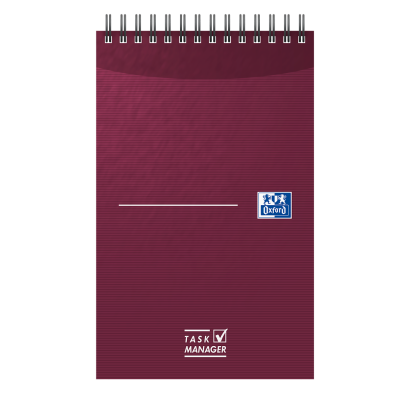 OXFORD Office Essentials Task Manager - 12,5x20cm - Soft Card Cover - Twin-wire - 140 Pages - Specific Ruling - Assorted Colours - 400055727_1400_1686181764 - OXFORD Office Essentials Task Manager - 12,5x20cm - Soft Card Cover - Twin-wire - 140 Pages - Specific Ruling - Assorted Colours - 400055727_1101_1686181730