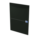 OXFORD Office Essentials Notepad - A4 - Soft Card Cover - Glued - 100 Pages - Ruled - Black - 100050240_1300_1686189373