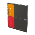 OXFORD International Notebook - A5+ - Harde kartonnen kaft - Dubbelspiraal - Geruit 5mm - 80 vel - SCRIBZEE® Compatible - Grijs - 100101849_1300_1686167994