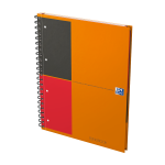 Oxford International Filingbook - A4+ - 6 mm liniert - 100 Blatt - Doppelspirale - Hardcover - SCRIBZEE® kompatibel - Orange - 100102000_1300_1686172369