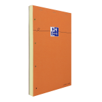 OXFORD Orange Notepad - A4+ - Stapled - Coated Card Cover - Ruled - 160 Pages - SCRIBZEE Compatible - Orange - 100106287_1300_1686171027