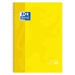 OXFORD CLASSIC Europeanbook 1 - A4+ - Capa Extradura - Caderno espiral Microperfurado - 5x5 - 80 Folhas - SCRIBZEE - AMARELO - 100430200_1100_1701172065