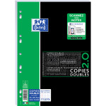 OXFORD STUDENTS DOUBLE SHEETS - A4 - Plastic film - 5mm Squares - 400 pages - Punched - SCRIBZEE® compatible - 400051590_1100_1709205291