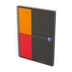 Oxford International Notebook - B5 - 5 mm kariert - 80 Blatt - Doppelspirale - Hardcover - SCRIBZEE® kompatibel - Grau - 400080784_1300_1686164003