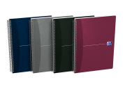 OXFORD Office Essentials Notebook - B5 – Blødt papomslag – Dobbeltspiral – 180 sider – Linjeret – SCRIBZEE®-kompatibel – Assorterede farver - 400090612_1400_1686178154