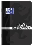 OXFORD ZESZYT PRZEDMIOTOWY MATEMATYKA - A5 - miękka kartonowa okładka - zszywki - kratka 5x5 mm z marginesem - 60 kartek - miks kolorów - 400092595_1100_1686153365