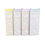 OXFORD Floral Shopping-notesblok - (7,4x21 cm) – Blødt papomslag – Hæftet – Linjeret -160 sider – Assorterede farver - 400111054_1400_1709630369