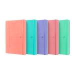 OXFORD Signature Journal - A5 - Hardback Cover - Casebound - 5mm Squares - 80 Sheets - SCRIBZEE - 5 Assorted Pastel Colours - 400154941_1401_1709630002