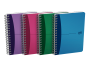 OXFORD Office Urban Mix Notebook - A6 - Polypropylene Cover - Twin-wire - 5mm Squares - 180 Pages - Assorted Colours - 100100899_1400_1686189546