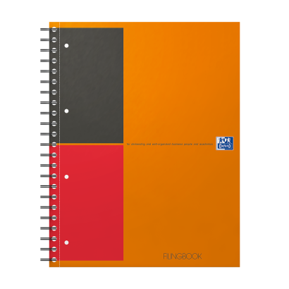 Cahier à reliure intégrale NOTEBOOK SCRIBZEE format A4+ ligné 6 mm