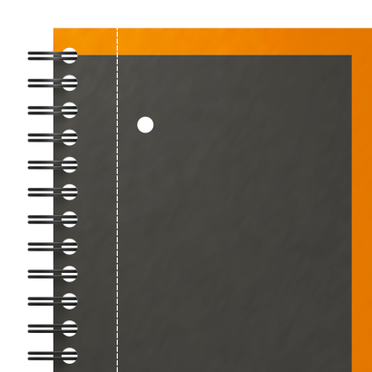 Oxford Carnet - Tactile - Doublé - A4+ - Orange