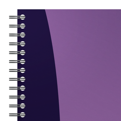 OXFORD Répertoire spirale couverture polypropylène format 14,8 x 21 cm 180  pages réglure lignée 7 mm