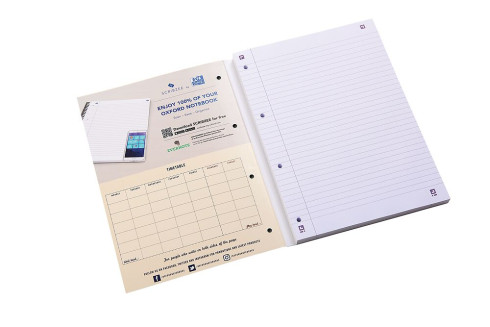 Oxford Campus A4 Sidebound Refill Pad Ruled with Margin Ruled with Margin 300 Pages Assorted -  - 400050213_1100_1692368641 - Oxford Campus A4 Sidebound Refill Pad Ruled with Margin Ruled with Margin 300 Pages Assorted -  - 400050213_1500_1677164143