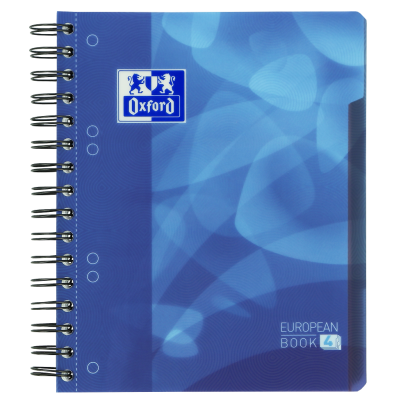 OXFORD School Projectbook - A5+ - PP Kaft - Dubbelspiraal - 6 Gaats - Gelijnd - 120 Vel - Blauw - SCRIBZEE® Compatible - 400095497_1100_1686135439