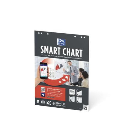 OXFORD Smart Charts Flipchart Refill Pad - 60x80cm - Soft Card Cover - Glued - 25mm Squares - 20 Sheets - SCRIBZEE® Compatible - 400096275_1100_1676913957 - OXFORD Smart Charts Flipchart Refill Pad - 60x80cm - Soft Card Cover - Glued - 25mm Squares - 20 Sheets - SCRIBZEE® Compatible - 400096275_1300_1677139953