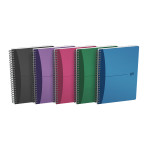 OXFORD Office Urban Mix Notebook - A5 - Polypropylene Cover - Twin-wire - Ruled - 180 Pages - SCRIBZEE® Compatible - Assorted Colours - 100101300_1400_1709630288
