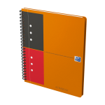 OXFORD International Activebook - A5+ - Polypropylene Cover - Twin-wire - Narrow Ruled - 160 Pages - SCRIBZEE® Compatible - Orange - 100104067_1300_1686173295