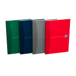 OXFORD Office Essentials Notebook - A4 - Soft Card Cover - Casebound - Seyès - 192 Pages - Assorted Colours - 100105084_1400_1709630152