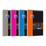 OXFORD STUDENTS EASYNOTES Notepad - A4+ - Polypro cover - Twin-wire - 5mm Squares - 160 pages - SCRIBZEE® compatible - Assorted colours - 400019526_1200_1709025121
