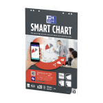 OXFORD Smart Charts Flipchart Refill Pad - 65x98cm - Soft Card Cover - Glued - Plain - 20 Sheets - SCRIBZEE Compatible - 400096277_1101_1686189320