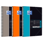 OXFORD STUDENTS NOMADBOOK Notebook - B5- omslag af Polypropolene - Dobbeltspiral - 7mm linjering - 160 sider - SCRIBZEE®-kompatibel - Assorterede farver - 400100862_1200_1709025376