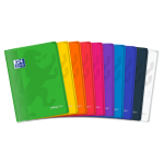 OXFORD easyBook®  CAHIER - A4 - Couverture plastique avec pochettes - Agrafé - Petits carreaux 5x5mm avec marge - 96 pages - Couleurs assorties - 400111487_1200_1709028777