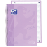 OXFORD TOUCH Europeanbook 1 WRITE&ERASE - A4+ - Capa Extradura - Caderno espiral microperfurado - Pautado - 80 Folhas - SCRIBZEE - MALVA PASTEL - 400138325_1100_1686201630